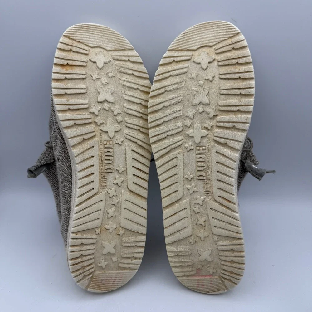 Hey Dude Wally Woven Shoes Mens 9 Beige Slip On Loafers Casual‎ Outdoors